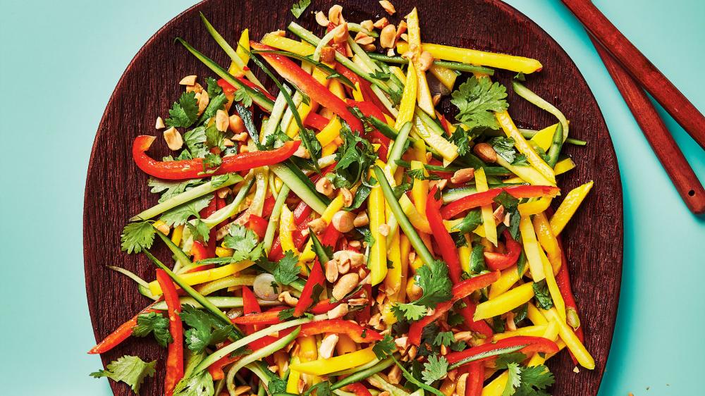 Salade de mangue verte épicée