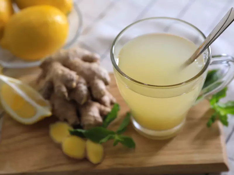 Infusion de gingembre au citron vert